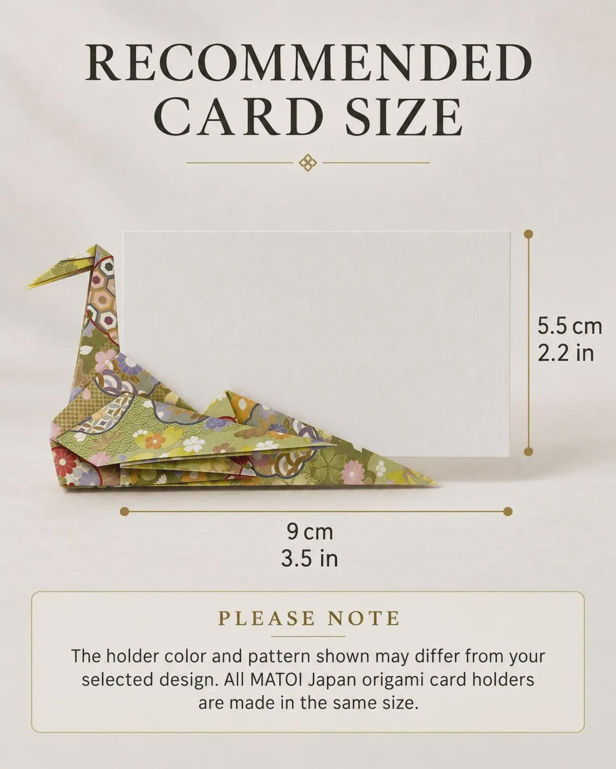 Lavender washi origami crane place card holder