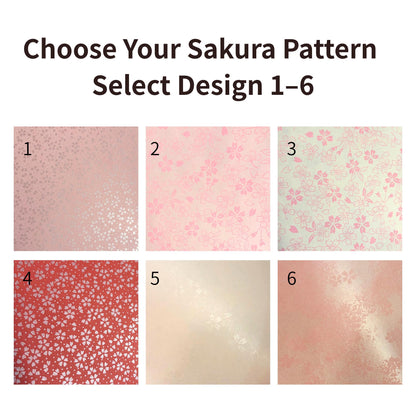 Sakura washi origami crane wedding frame, made in Japan